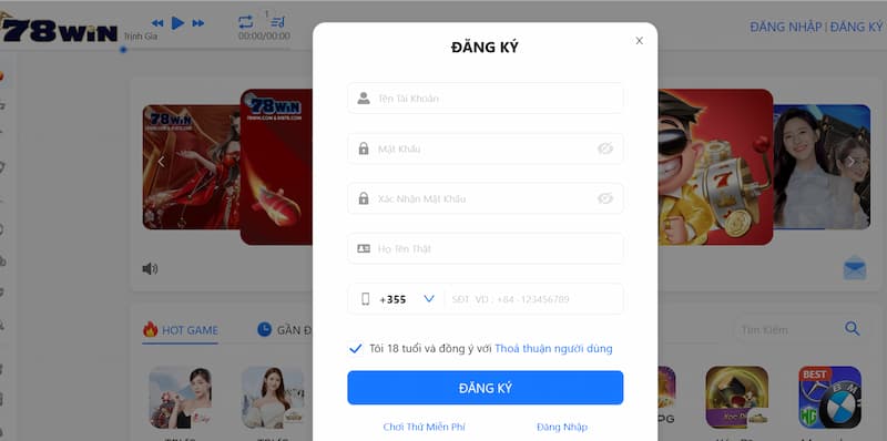 đăng ký 78 win